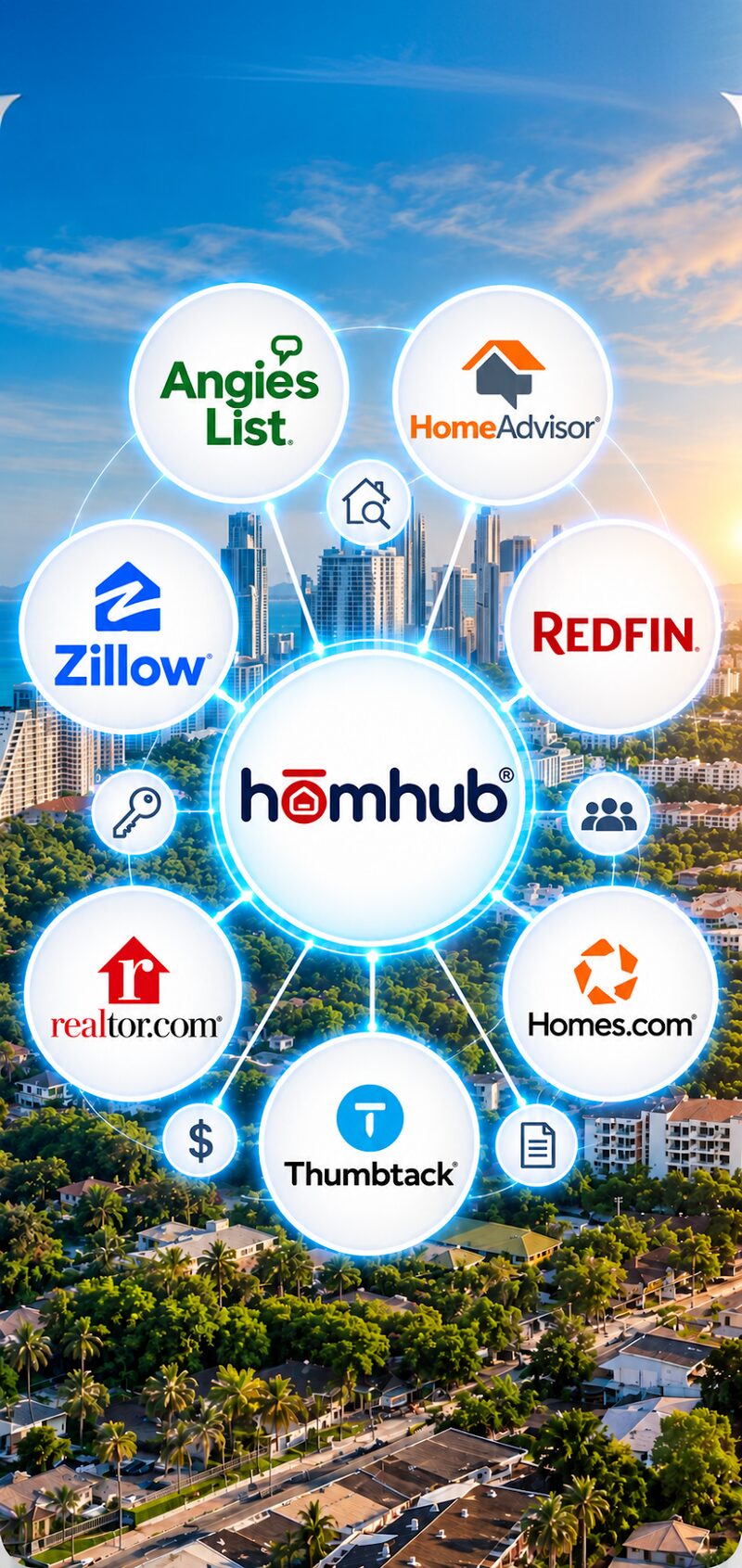 hōmhub ecosystem map connecting home services